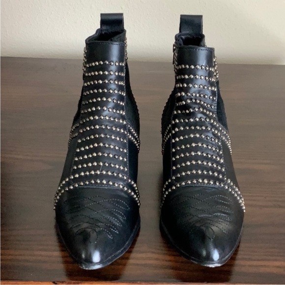 Anine Bing Charlie silver studded boots - Picture 4 of 7